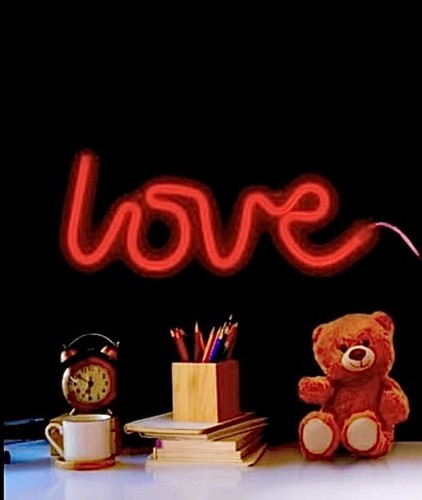 Lampada insegna love - lampada,