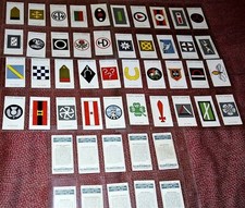 CIGARETTE CARDS ARMY CORPS & DIVISIONAL SIGNS 1°/2° SERIES PLAYERS 1925 FULL SET