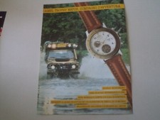 advertising Pubblicità 1990 OROLOGIO CAMEL TROPHY WATCH MULTICHRONO e LAND ROVER