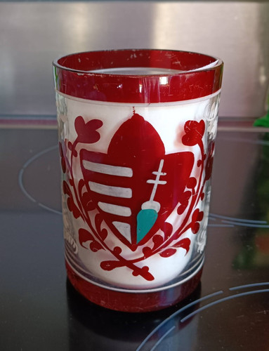 Raro vetro commemorativo