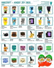 KINDER JOY MINECRAFT 2026 A