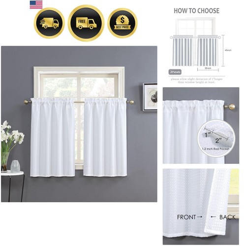 Tenda finestra bagno bianca - da,