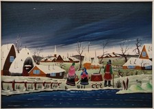 Quadro Dipinto Olio Su Tela