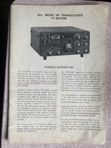 Manuale originale yaesu - yaesu, ft
