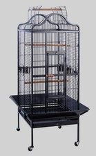 Voliera Gabbia per Pappagalli Dimensioni 77,5 x 73 x 166 cm  Cod. BE-16B (NERA)