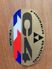 ADESIVO STICKER VINTAGE FISCHER TEAM C4 RACING SKI SCI AUTOCOLLANT AUFKLEBER