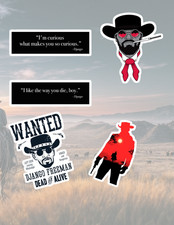 Django Unchained 5pc Sticker