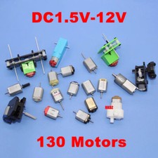 DC1.5V-12V Mini 130 Motori Giocattolo Piccolo Elettrico Metallo Alta Velocità RC Auto Modello Fai da Te