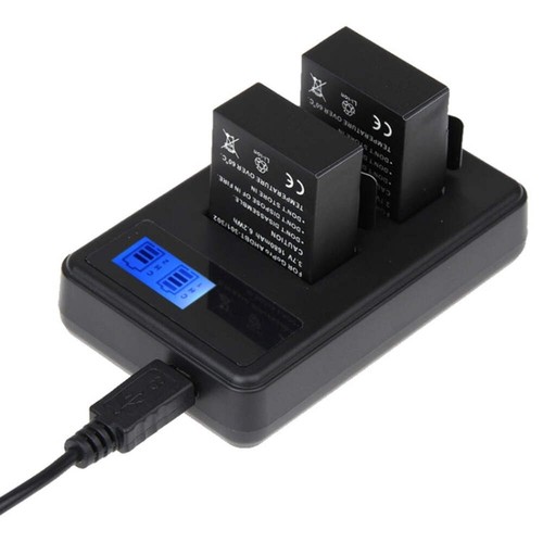 Caricabatterie doppio lcd - doppio,
