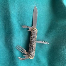 COLTELLO MULTIUSO MERCURY CORNO CERVO OTTIME CONDIZIONI KNIFE COUTEAU NAVAJA