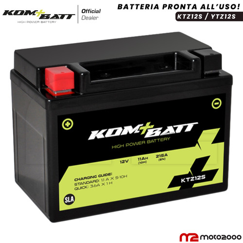 Batteria attivata sla ktz12s - attivata,