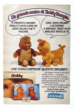 Pubblicita' Teddy Ruxpin Grubby Mattel Peluches Advertising Originale 1987 (T7)
