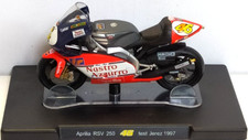 LEO MODELS VALENTINO ROSSI 1:18 MOTO  APRILIA RSV 250 #46 TEST JEREZ 1997     V1