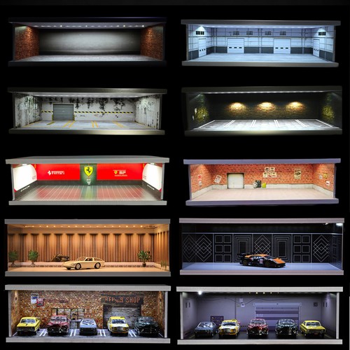 Diorama pressofuso garage - pressofuso,