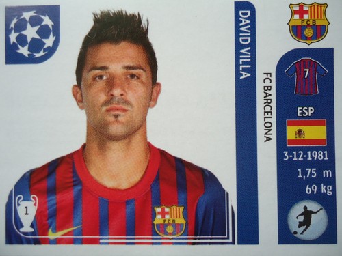 Panini 497 david villa - panini, fc