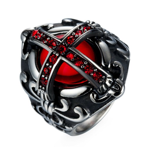 Anello gotico acciaio inox - gotico,
