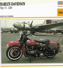 Harley-davidson tipo 74 - 1200 - moto da turismo stati uniti 1946 - de agostini 
