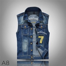 Giubbotto uomo patch denim