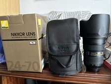 Nikon AF-S NIKKOR 24–70mm f/2.8E ED VR Obbiettivo +SCATOLA+PARALUCE