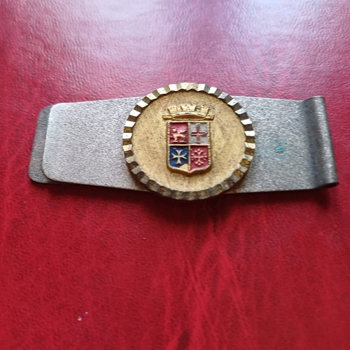 Vecchio fermasoldi smaltato - vecchio,