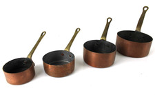 Set 4 Pentolini Rame Vintage