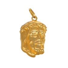 CIONDOLO ORO GIALLO VOLTO DI