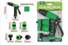 PISTOLA A SPRUZZO RACCORDI PER INNAFFIARE POMPA IRRIGAZIONE GIARDINO REGOLABILE