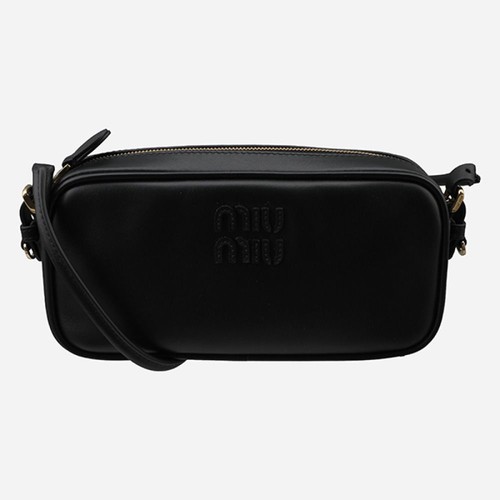 Miu pochette cuir noire - miu,