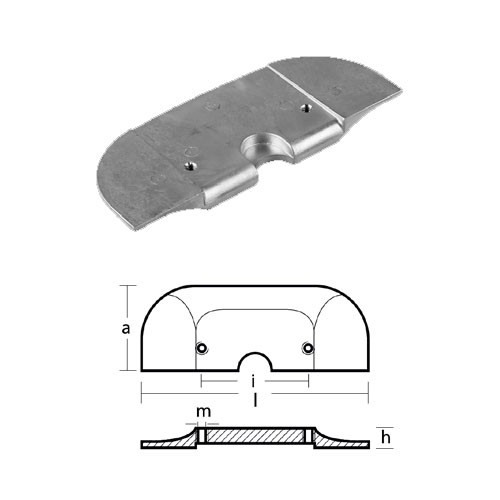 Anodo piastra tecnoseal per - piastra,