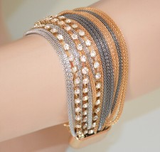 Bracciale donna multi fili oro