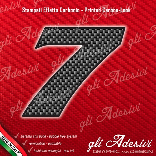 Adesivo stickers numero moto - 7,