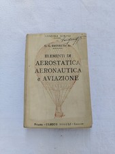 Elementi di aerostatica aeronautica aviazione Bassoli 1909 Hoepli prima edizione