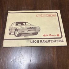 Alfa Romeo 33 Uso E Manutenzione 1987 1.8 TD