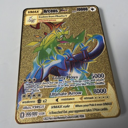 Rainbow arceus vmax gold - rainbow,