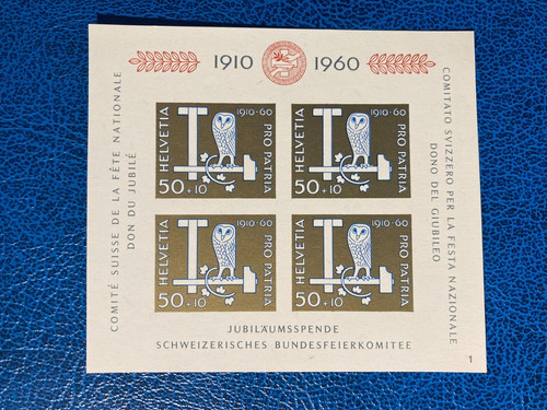 Svizzera 1960 blocco pro - blocco,