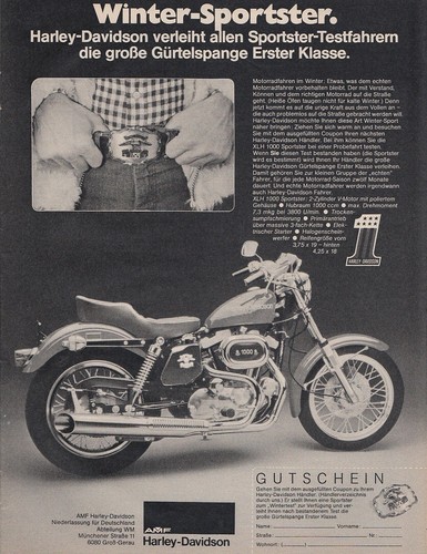 Harley davidson xlh 1000 - xlh,