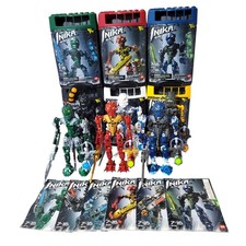 LEGO Bionicle Lotto Collezione Toa Inika 06 con Bidoni, Manuali e Sfere Zamor 