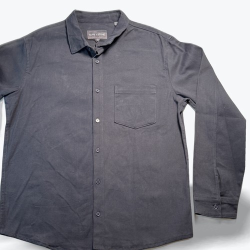 Camicia slate stone manica - slate, &