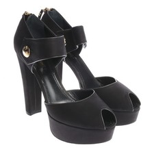Peeptoes Louis Vuitton nero 37