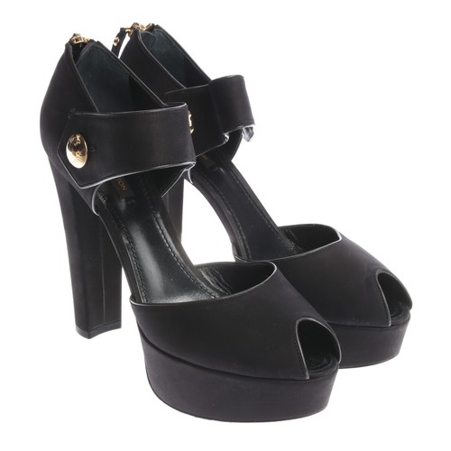 Peeptoes louis vuitton nero - peeptoes, 37