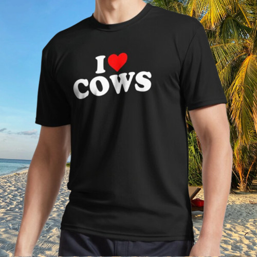 Shirt love cows cuore - love,