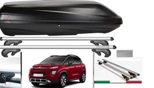 Box Auto Portaoggetti G3 Bicube 520 + Barre Portatutto Citroen C3 Aircross 2017