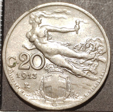 20 centesimi 1913 Italie Italy
