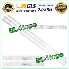 KIT COMPLETO 3 BARRE STRIP LED PER TV 39" MASTER TL406TS 