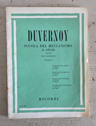 Spartito musicale duvernoy - spartito,