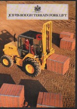 JCB "926" Foglietto brochure sollevatore a forche per terreni accidentati