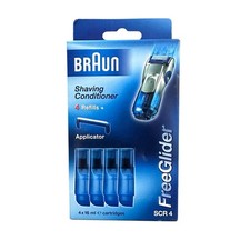Nuova lozione balsamo da barba Braun Gillette Series FreeGlider 4 ricariche SCR4