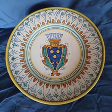 Set 2 Piatti Decorativi d Parete Ceramica Artistica Deruta