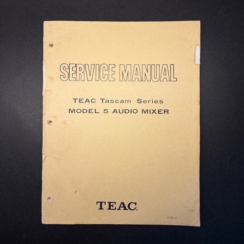 Manuale servizio mixer - manuale, di
