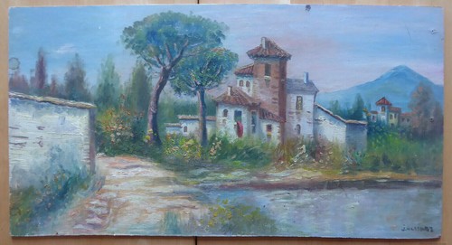 Vecchio dipinto stile - vecchio, in